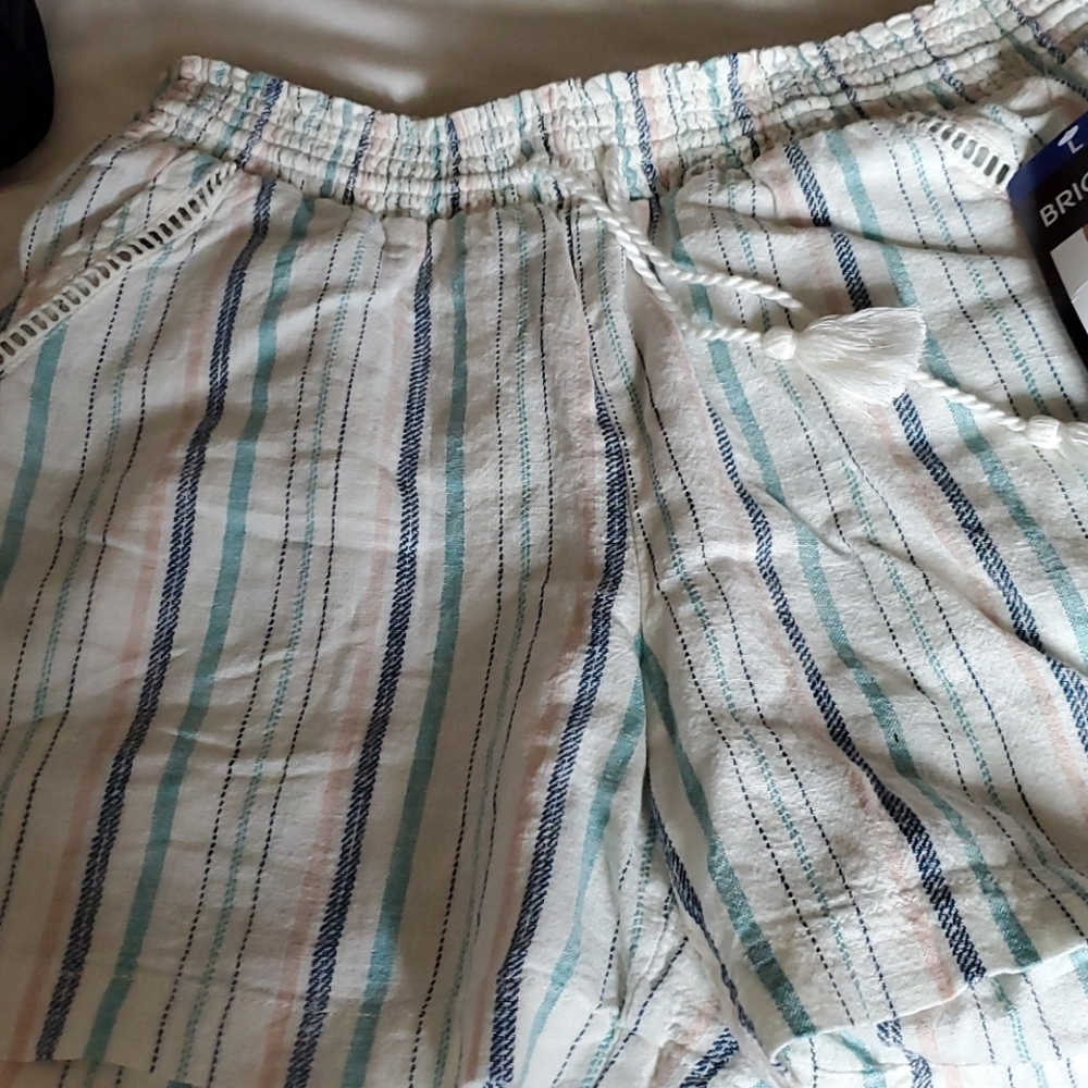 Multi coloured striped shorts
